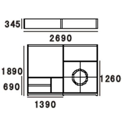 红橡木餐柜搭配不锈钢装饰圈 东莞市耐思家具的品质与格调